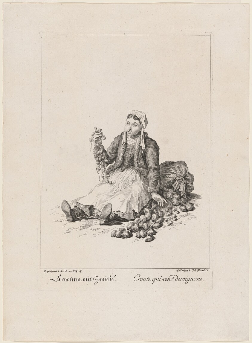 Kroatinn mit Zweibel (Onion Seller)