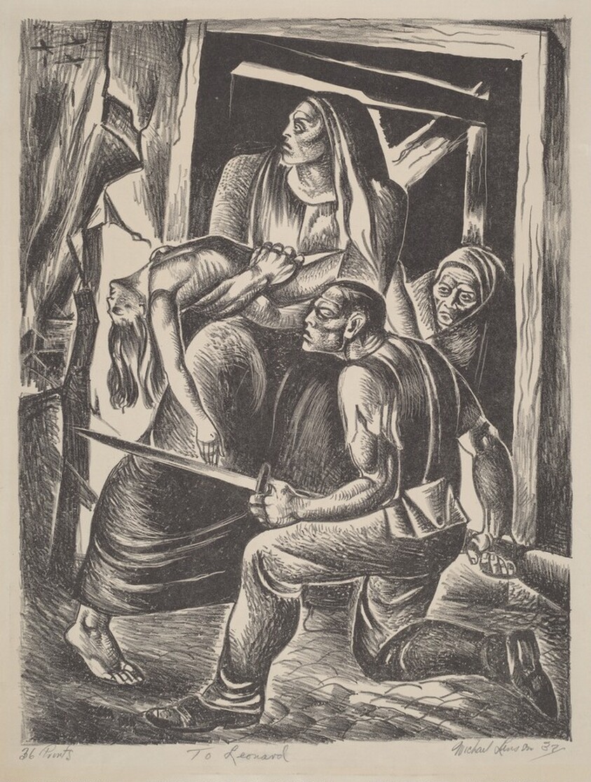 Untiled (Air Raid on Spanish Village)