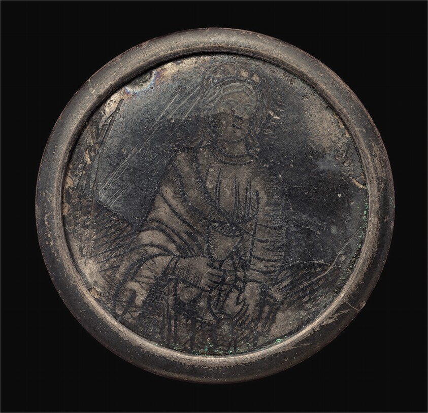 Half Figure of a Saint with Chalice and Book (Possibly Saint John the Evangelist)