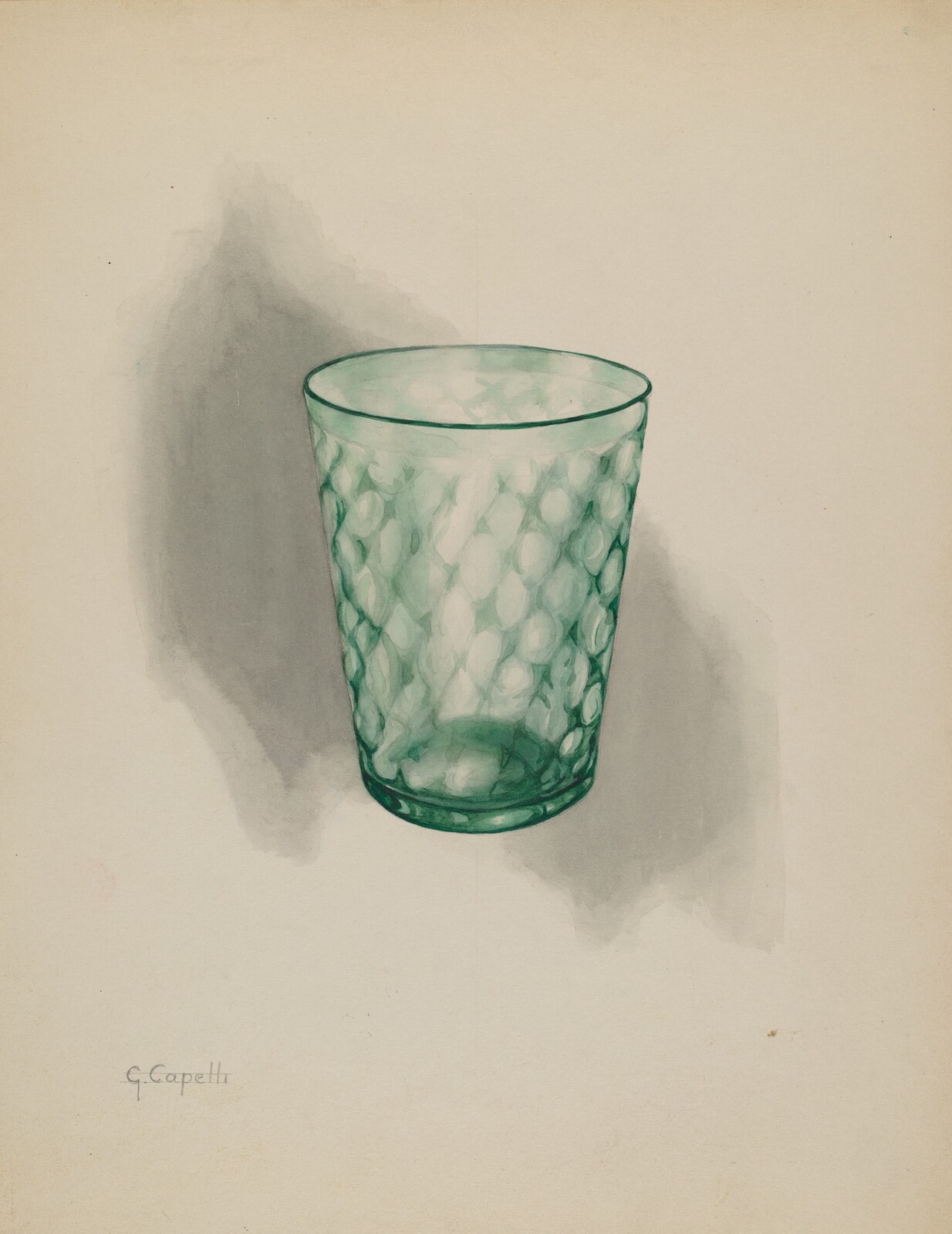 Tumbler, Giacinto Capelli, c. 1937