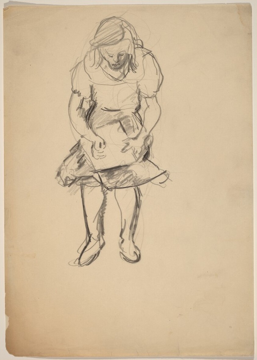 Seated Woman with Object in Her Lap