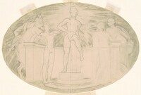 Study for "Classic and Romantic Art", John Singer Sargent, c. 1921
