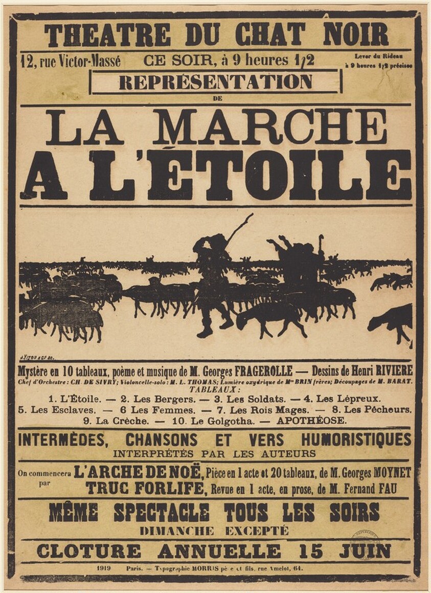 Poster for Le Chat Noir: La march à l'Étoile