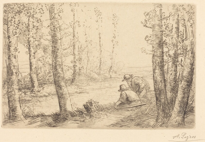 Rest along the Banks of the River (Repos au bord de la riviere)