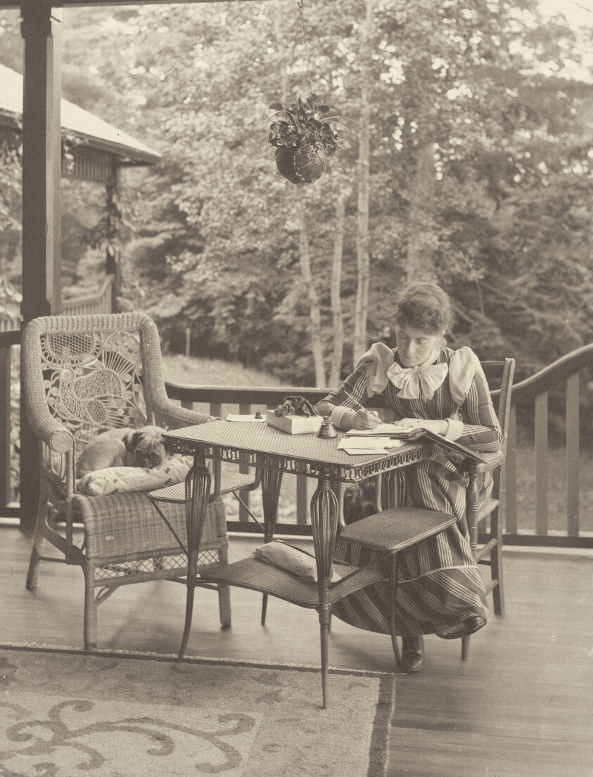 On the Porch, Oaklawn, Lake George