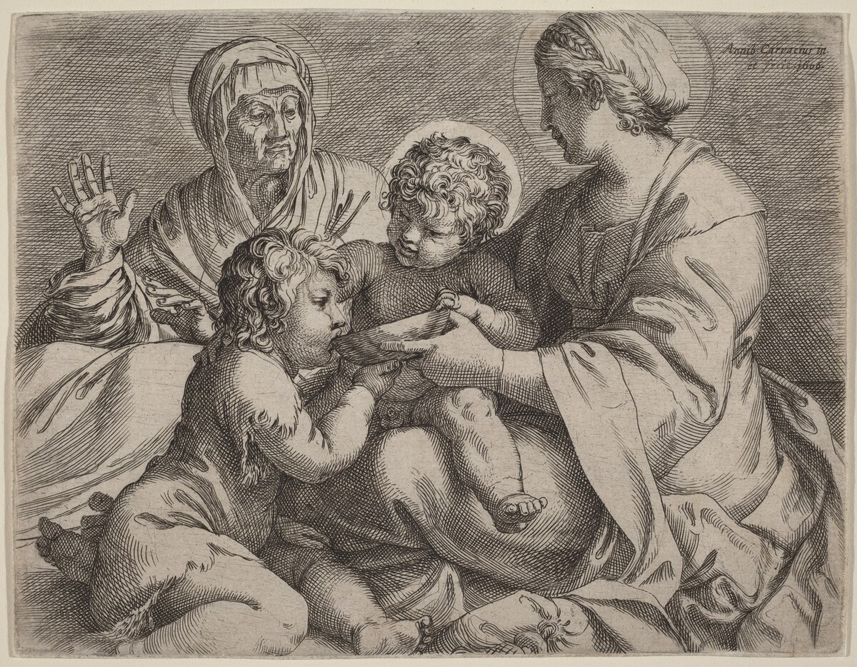 Madonna and Child with Saints Elizabeth and John the Baptist (La Madonna della Scodella)