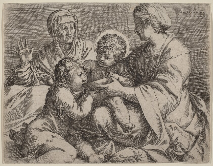 Madonna and Child with Saints Elizabeth and John the Baptist (La Madonna della Scodella)