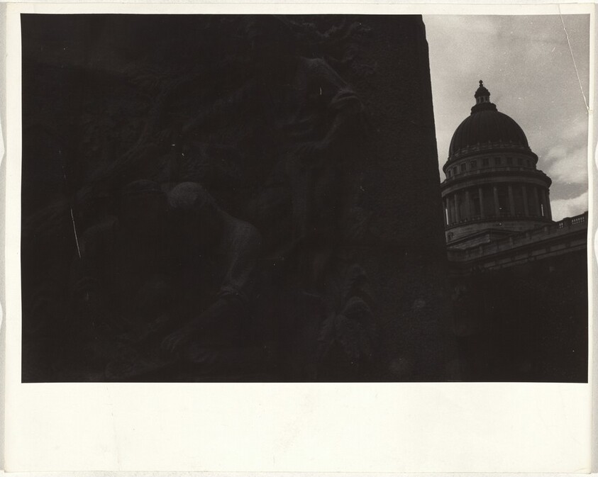 Monument and dome--Salt Lake City, Utah