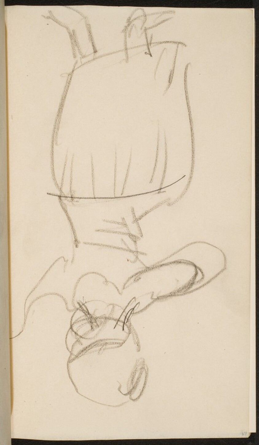 Stehende Frau in Rückenansicht (Standing Woman Seen from Behind) [p. 67]