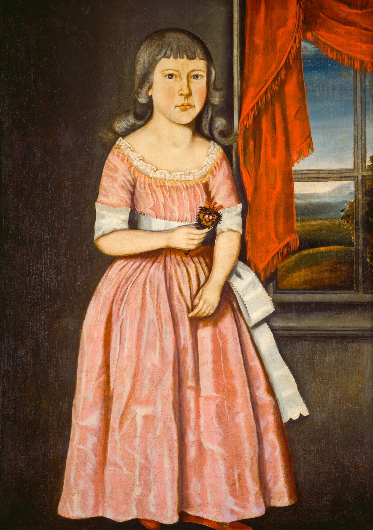 Girl in a Pink Dress