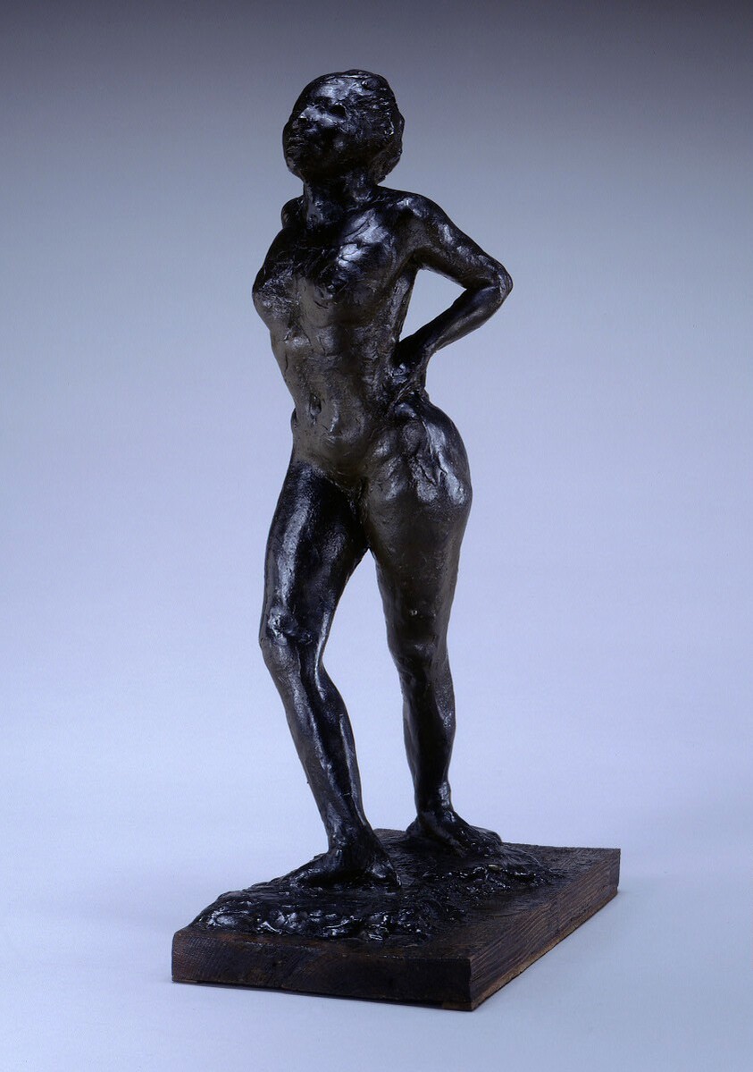 Dancer at Rest, Hands Behind Her Back, Right Leg Forward