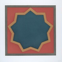 Stars-Blue Center: 9 point, Sol LeWitt, 1983