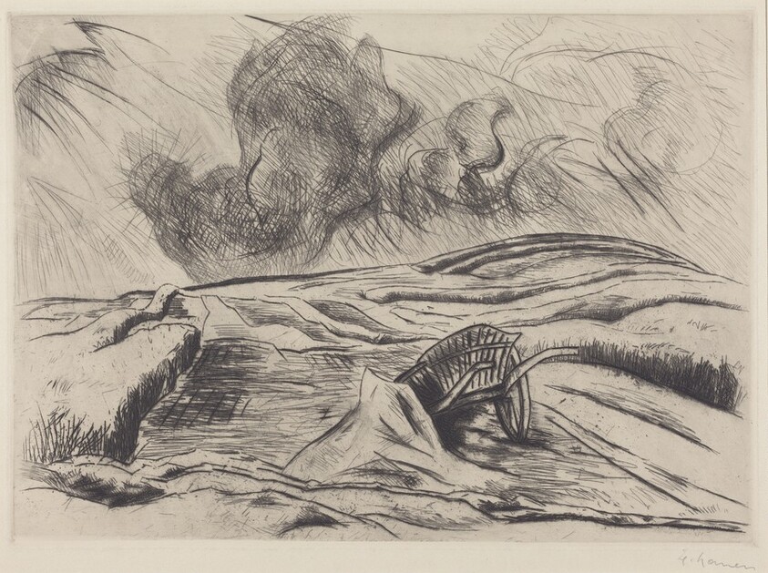 Landscape with a Wheelbarrow