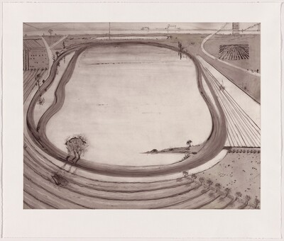 Reservoir [working proof 1], Wayne Thiebaud, 2014