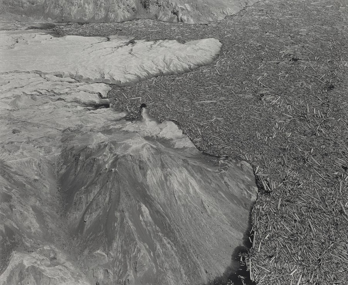 Aerial View: Logs and Debris in South End of Spirit Lake--4.5 Miles North of Mount Saint Helens, Washington