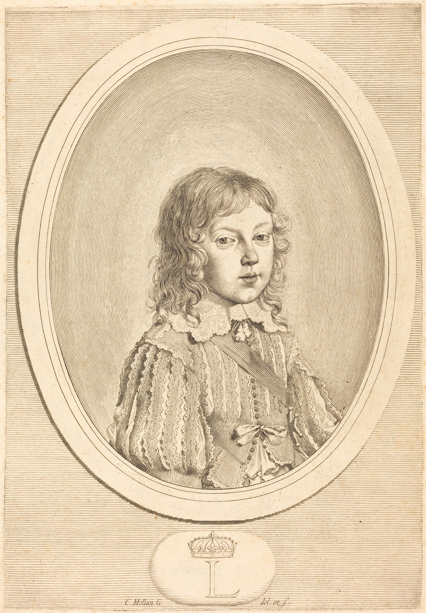Louis XIV as a Boy, Claude Mellan