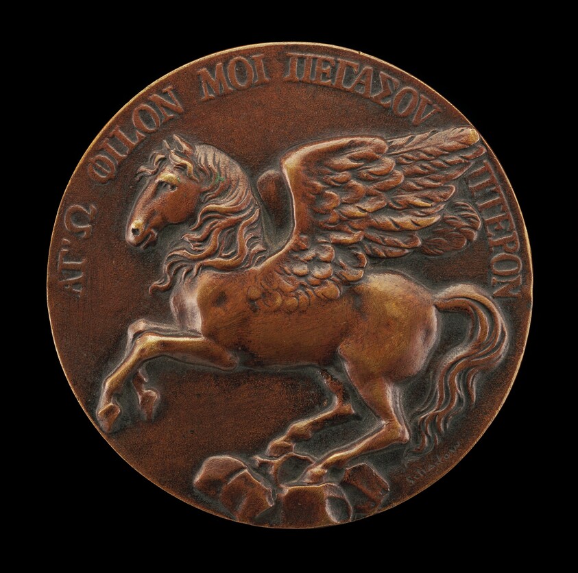Pegasus Soaring above Parnassus [reverse]