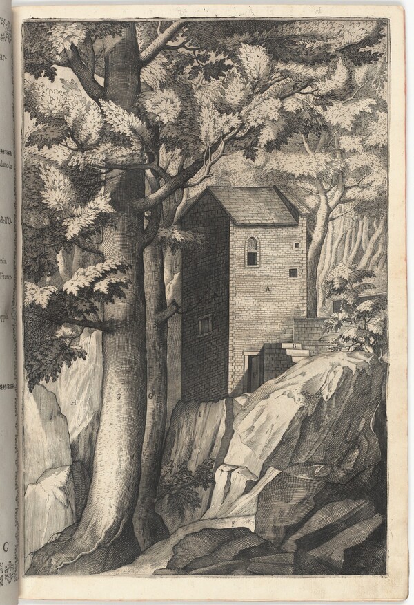 Exterior View of the Chapel of the Cardinal (Veduta esterna della cappella del cardinale) [plate G]
