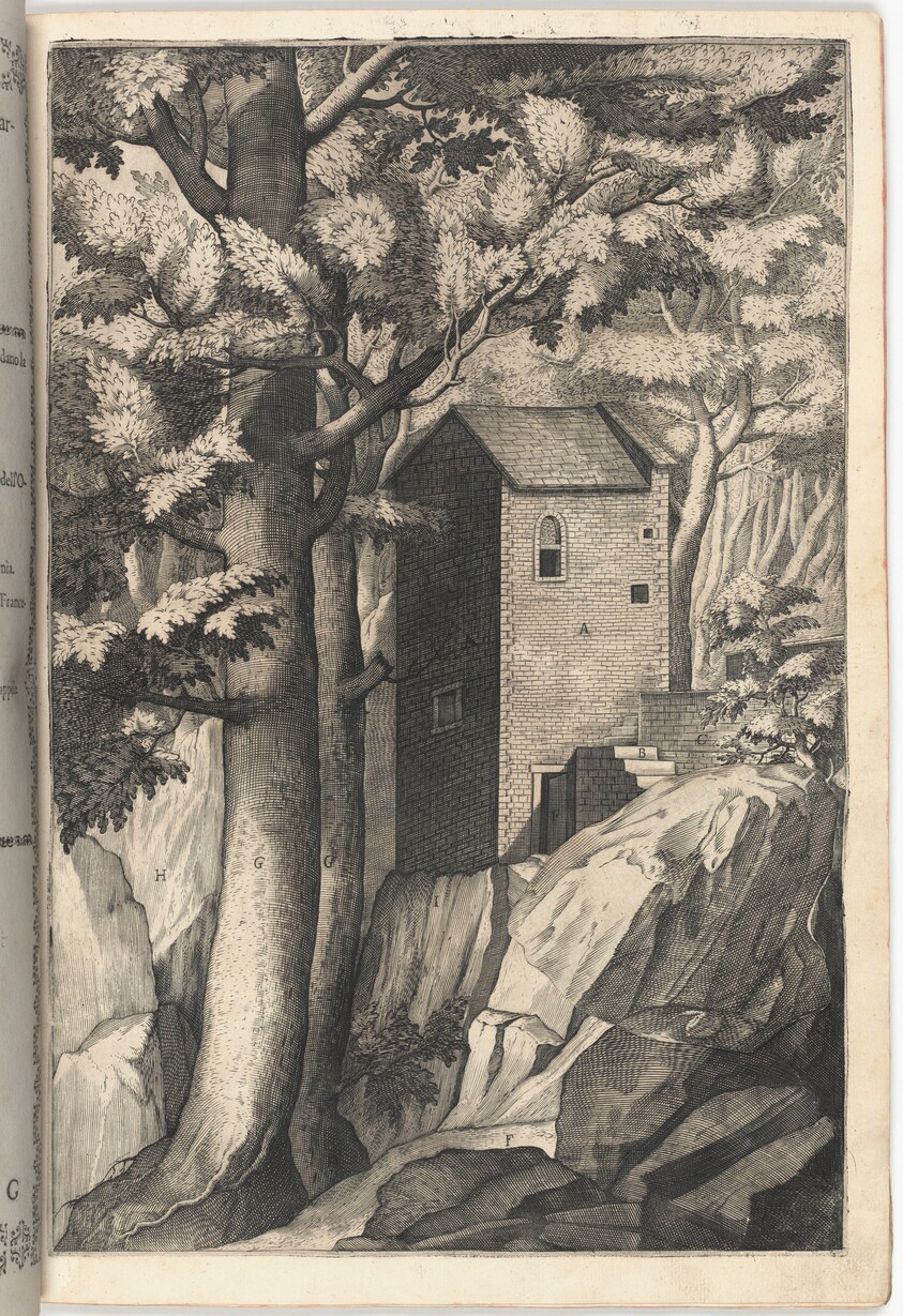 Exterior View of the Chapel of the Cardinal (Veduta esterna della cappella del cardinale) [plate G]
