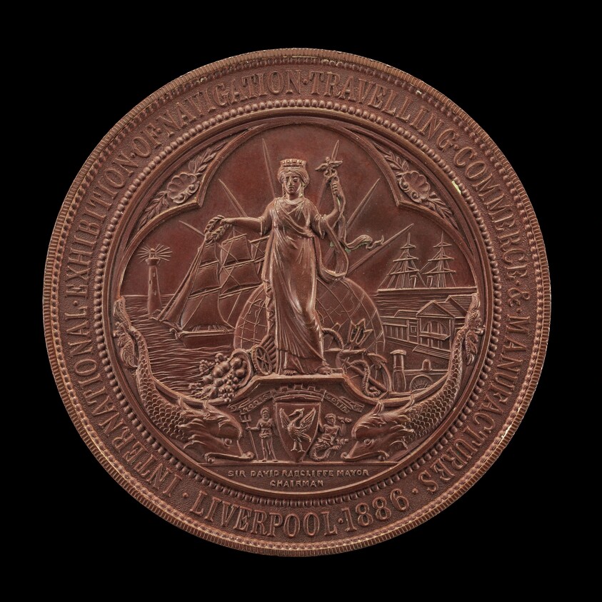 Commemoration of the Liverpool Exhibition of 1886 [reverse]