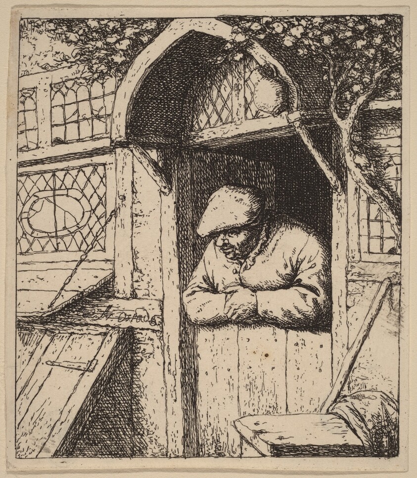 Peasant Leaning on His Doorway