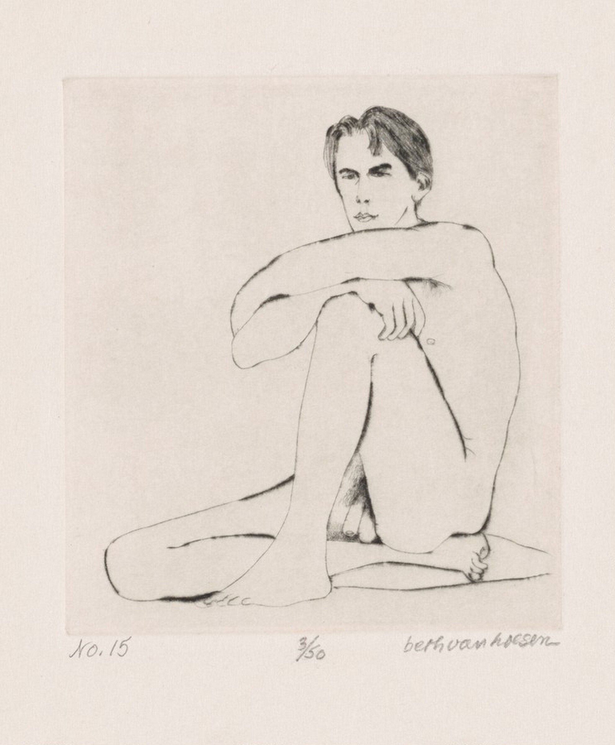 J. Seated, Beth Van Hoesen, 1965