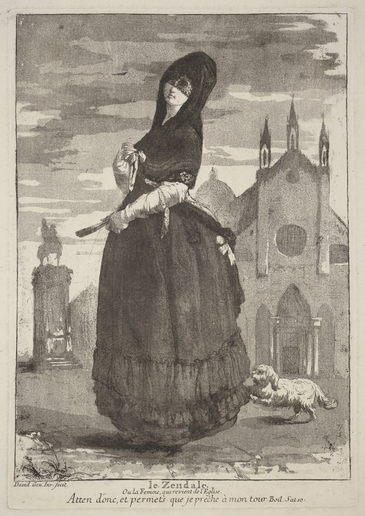 Le Zendale (Woman in a Hood, or the Woman Returning from Church)