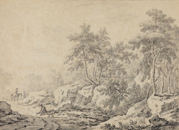 Travelers in a Rocky Wood