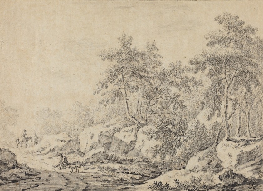 Travelers in a Rocky Wood
