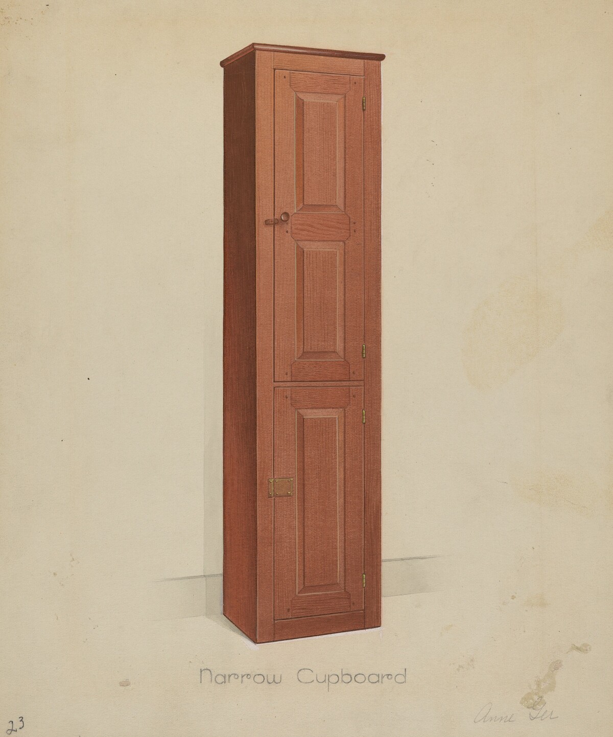 Shaker Tall Tin Cupboard