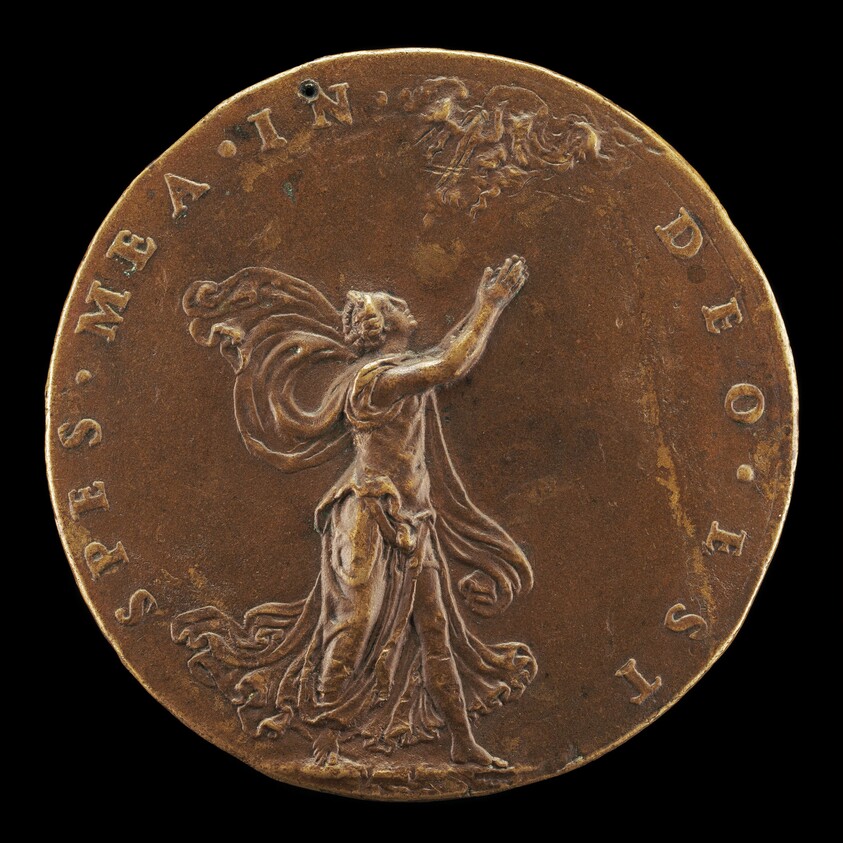 Hope with Hands Raised in Prayer [reverse]