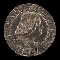 Lodovico Maria Sforza, called il Moro, 1451-1508,  7th Duke of Milan 1494-1500 [obverse], Milanese 15th Century, 1494/1500