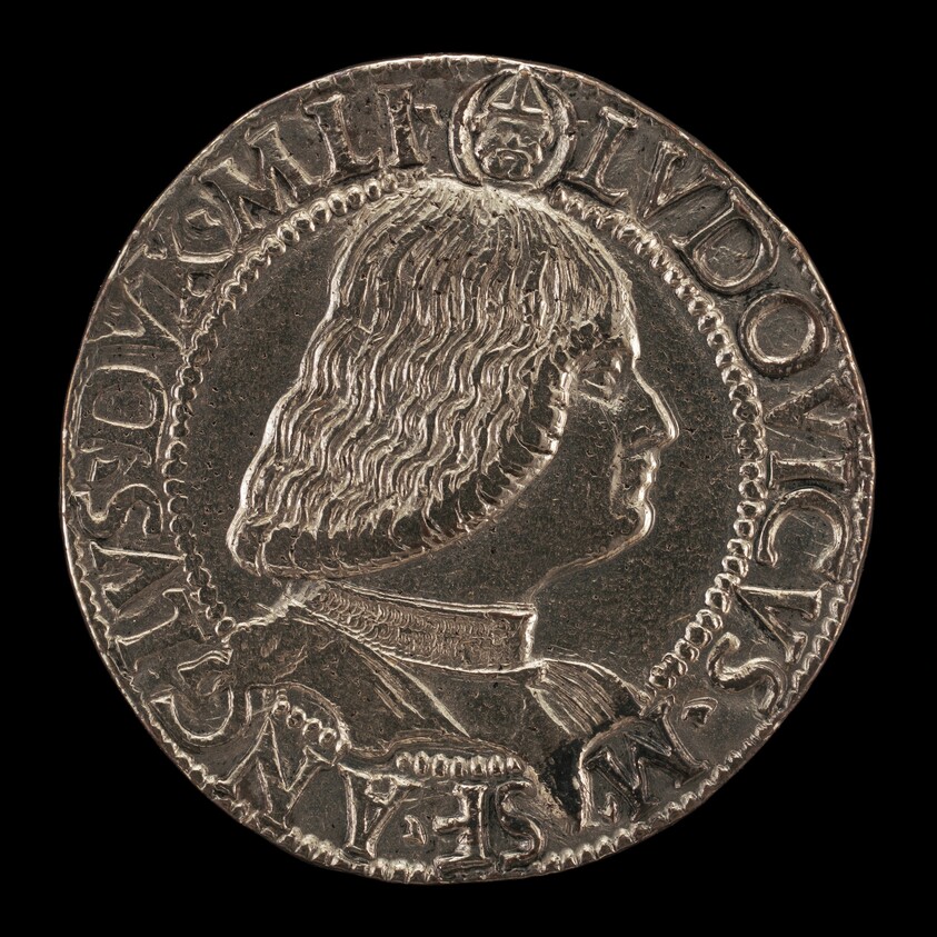 Lodovico Maria Sforza, called il Moro, 1451-1508,  7th Duke of Milan 1494-1500 [obverse]