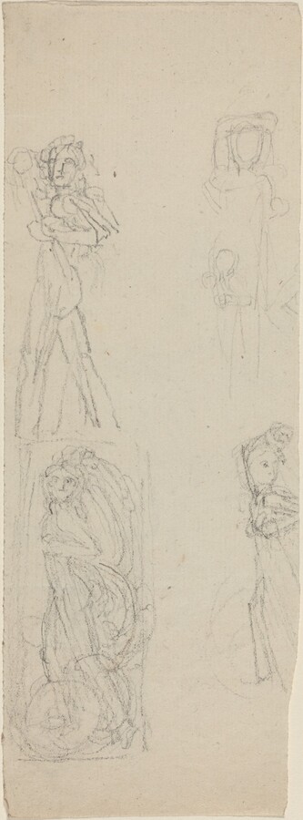 Sheet of Studies [recto and verso]