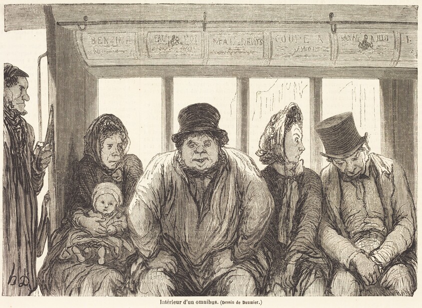 Interieur d'un omnibus [bottom half]
