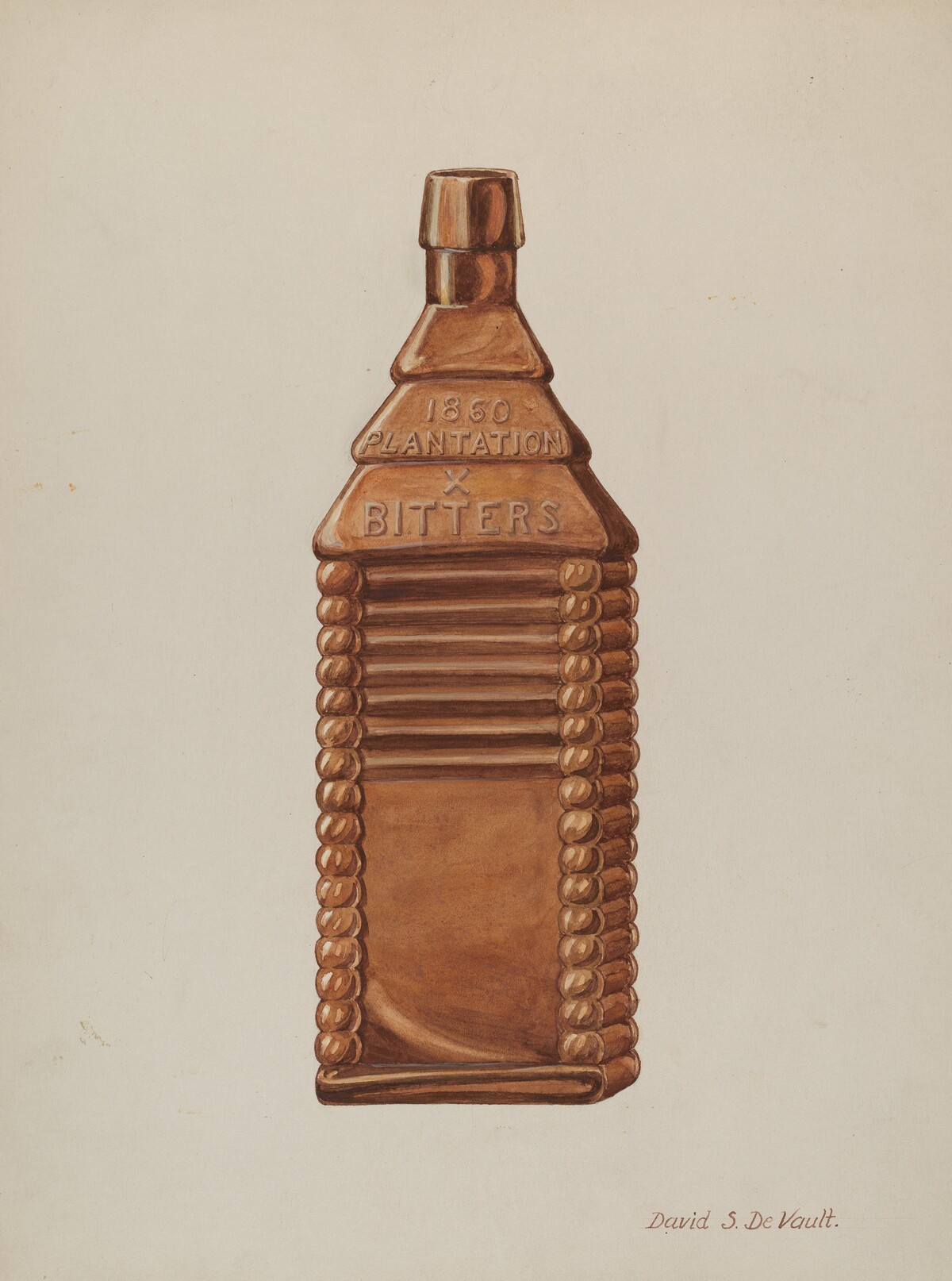 Log Cabin Flask