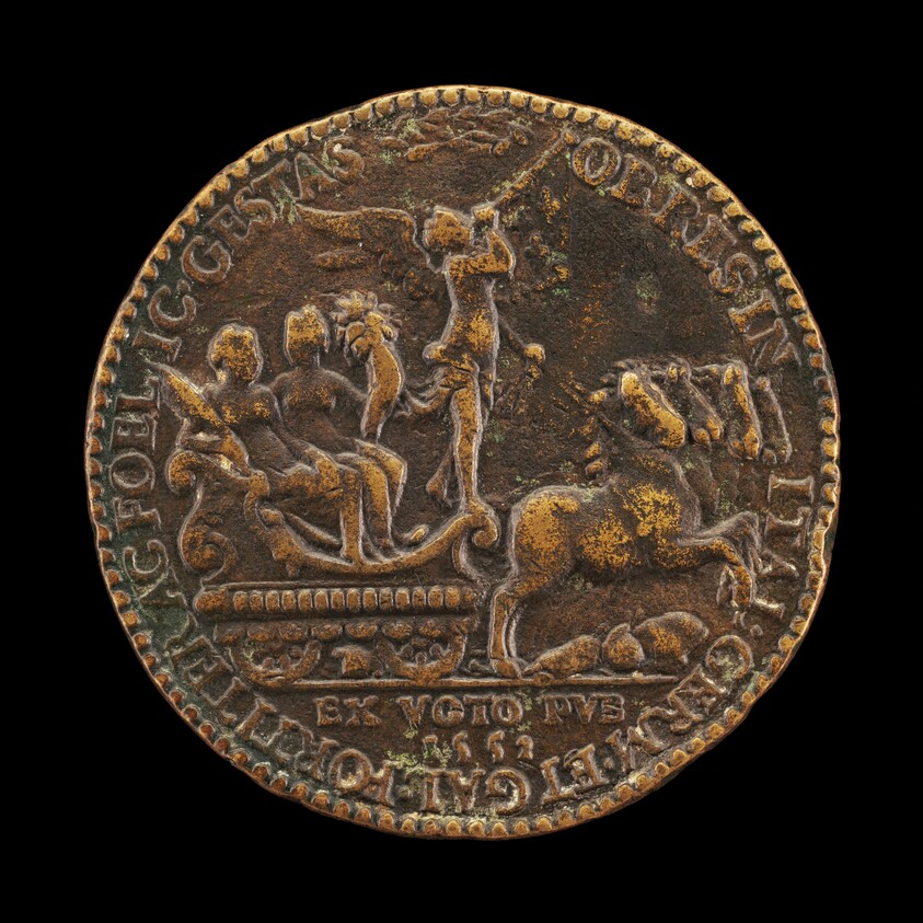 Triumphal Procession of Fame with Abundance and Victory [reverse]