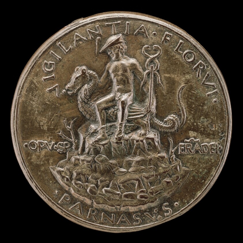 Mercury Seated on a Dragon [reverse]