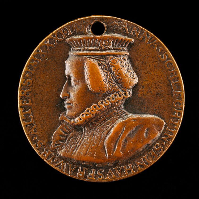 Susanna Schlecht Zäh, born 1541, Wife of Sebastian Zäh 1560 [reverse]