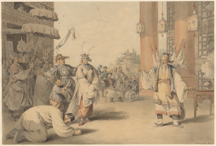 A Scene in an Historical Play Exhibited on the Chinese Stage
