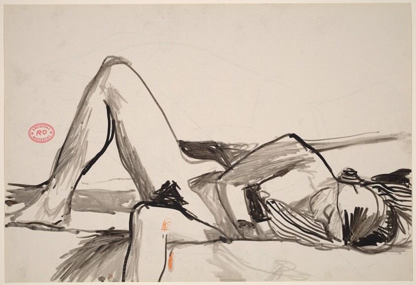 Untitled [nude reclining on her side] [recto]
