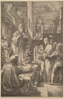 Christ before Caiphas, Hendrik Goltzius, 1597
