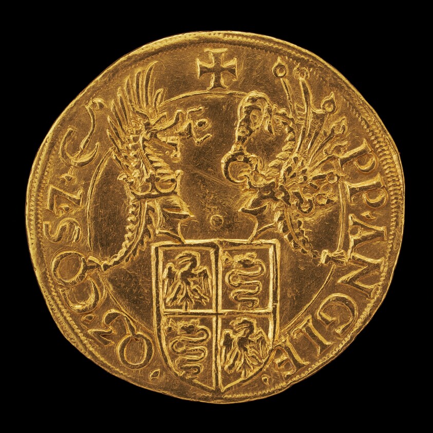 Shield with Two Crests [reverse]