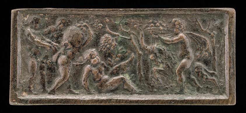 Five Putti Making Wine