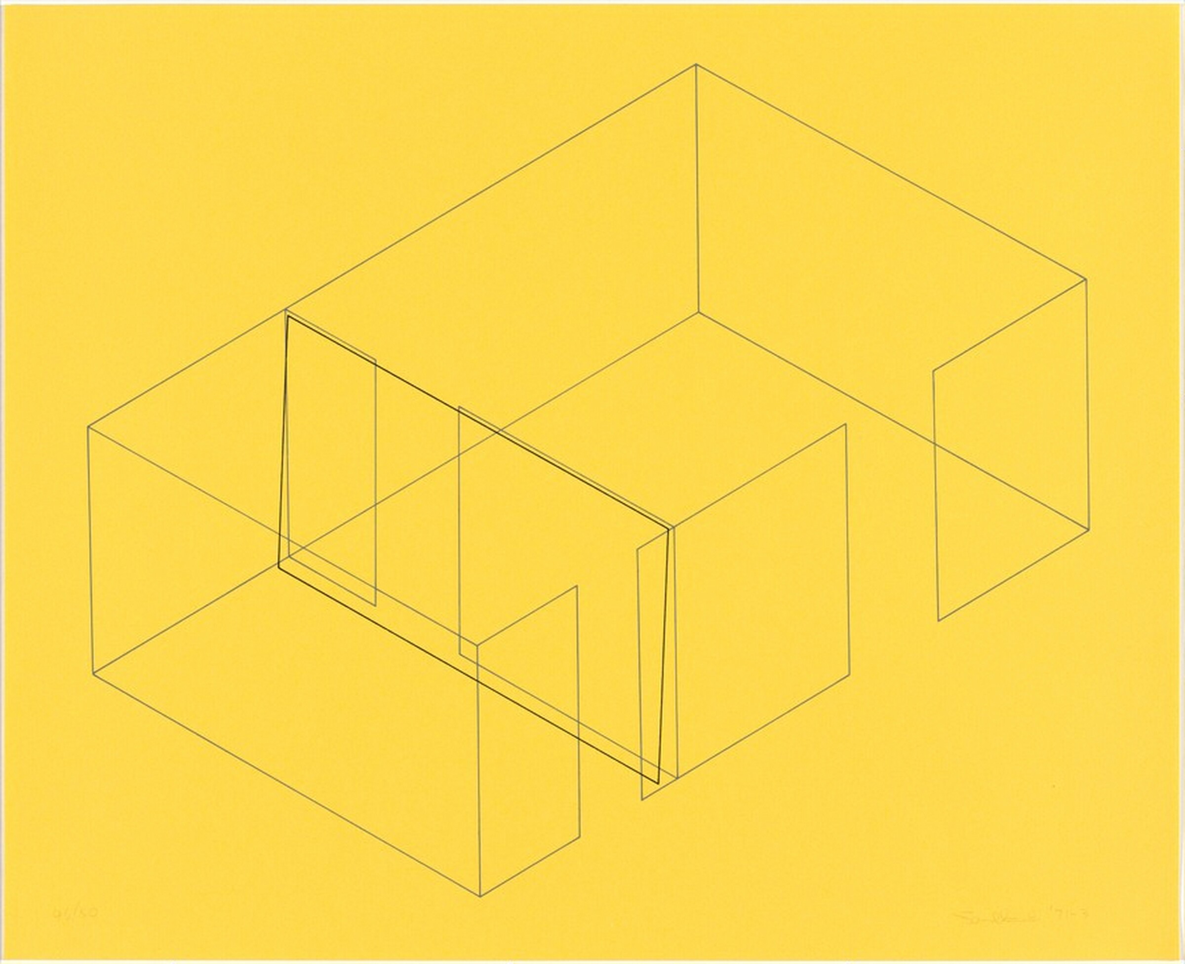 Untitled from Eight Variations for Galerie Heiner Friedrich (Acht Variationen für die Galerie Heiner Friedrich), Fred Sandback, 1971 - 1973