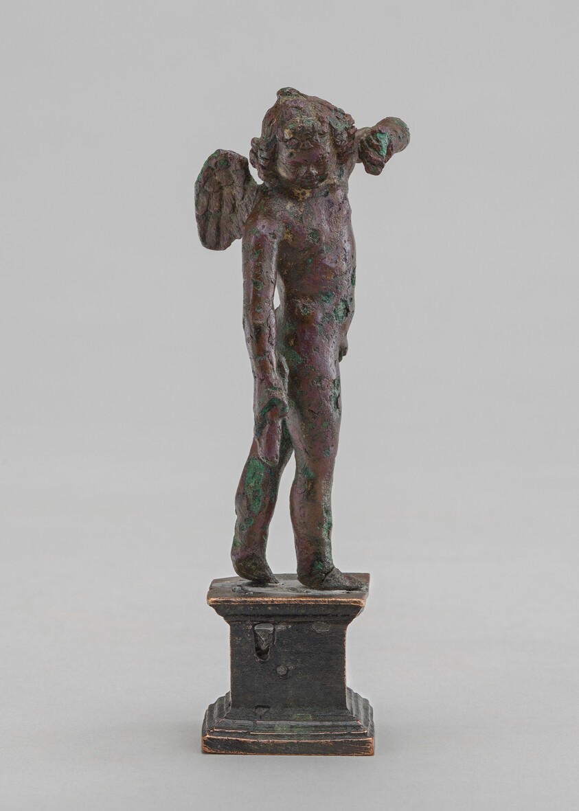 Winged Child Carrying a Torch