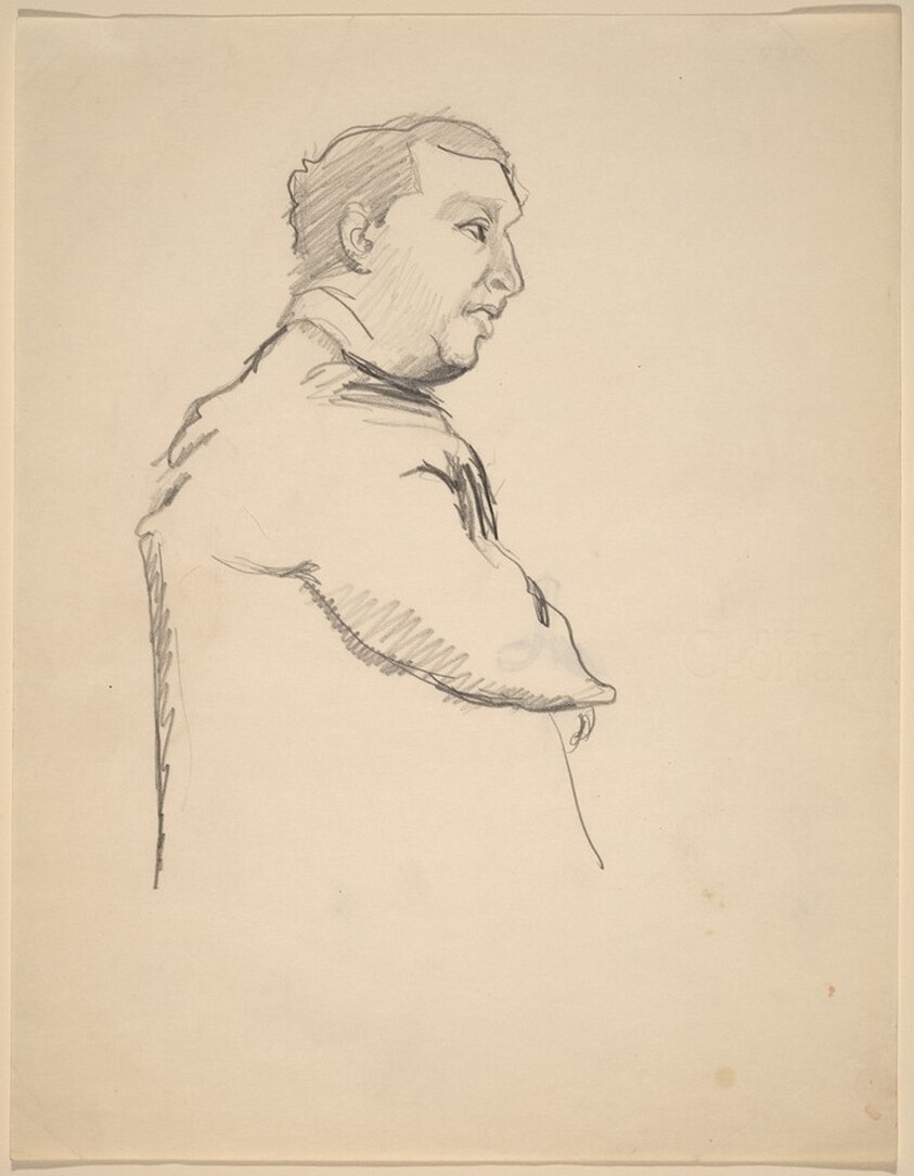 Half-Length Portrait of a Man in Profile to the Right