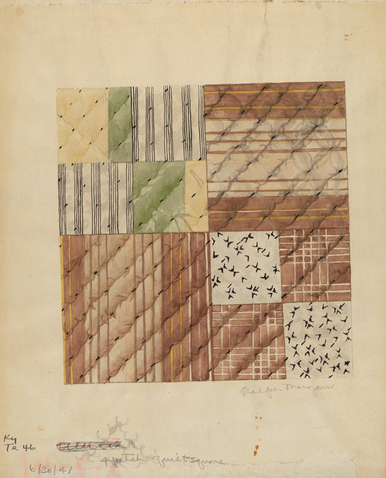 Quilt Square, Ralph N. Morgan, 1935/1942