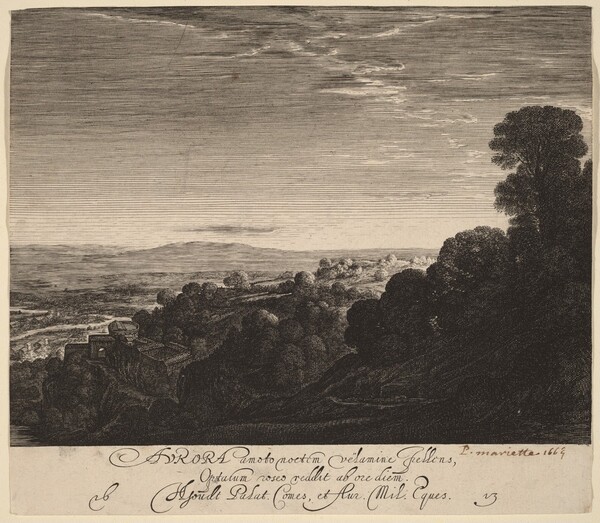 Landscape at Dawn: Aurora