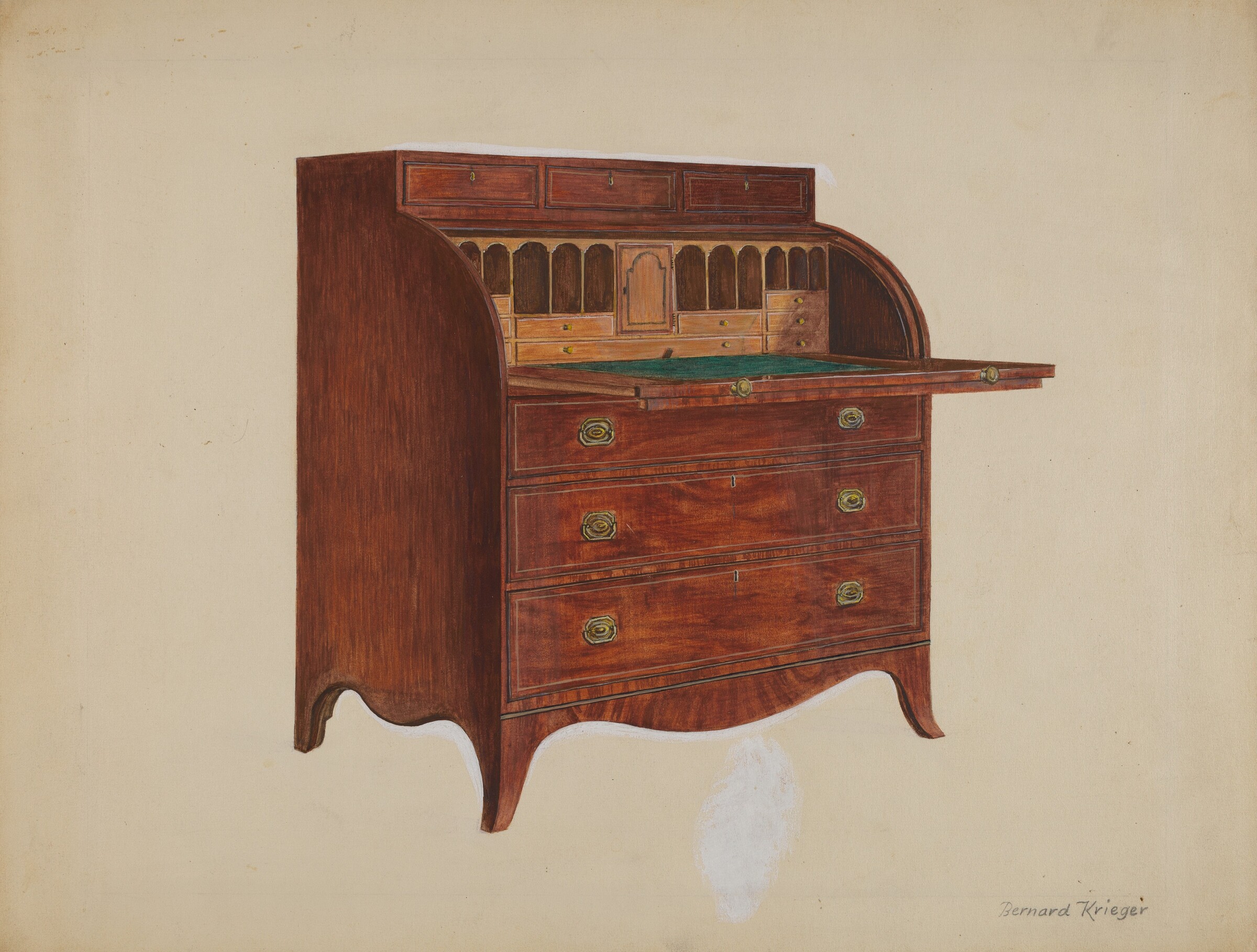Secretary, Bernard Krieger, 1937